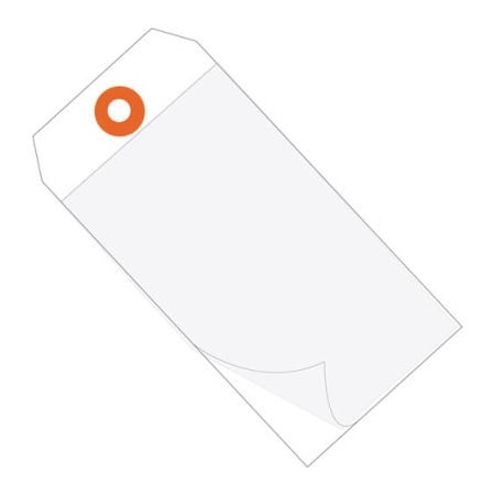 Box Packaging Global Industrial Self Laminating Tag #5 4-3/4inL x 2-3/8inW White 100/Pack G26027